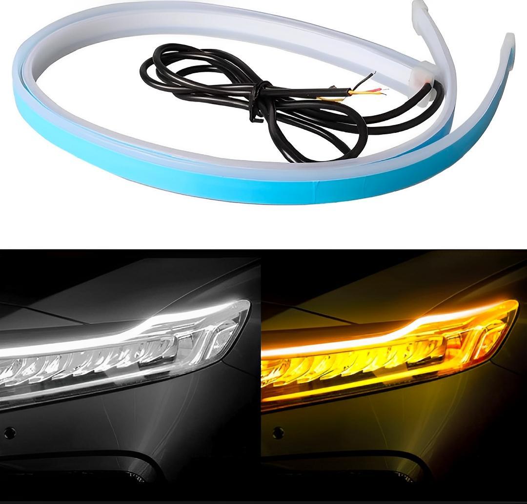LED Strip Lights for Cars IP67 Waterproof Blue DRL