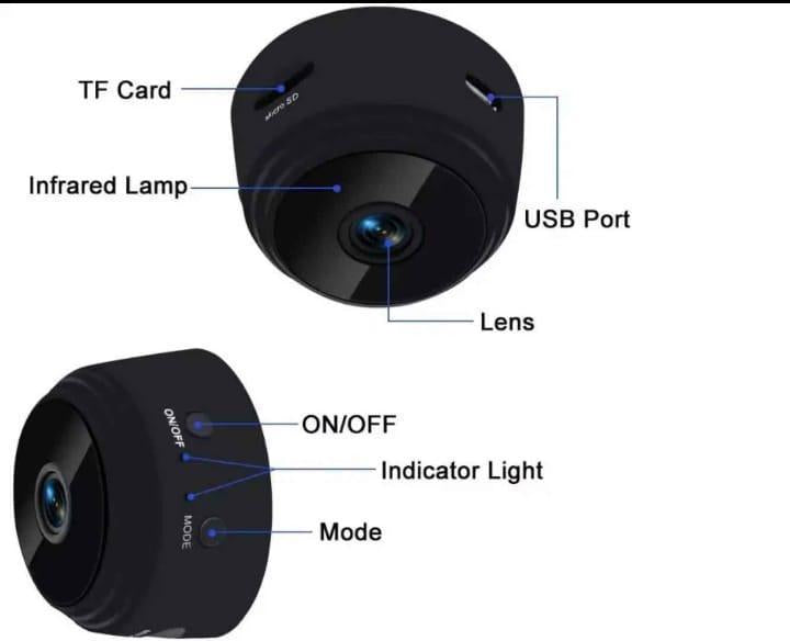 Wi-Fi Camera for Home Office with Wide Angle Lens