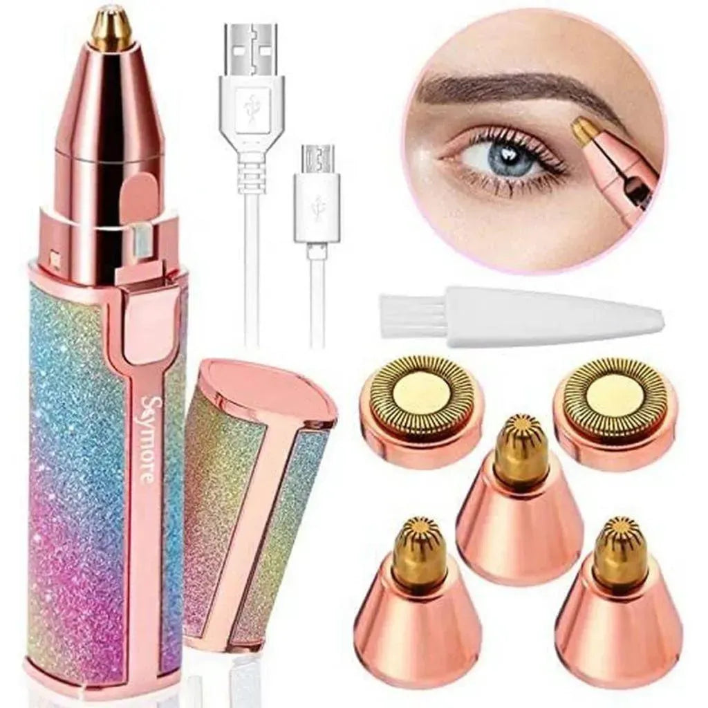 Rechargeable Eyebrow Trimmer with 5 Attachments