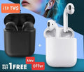 i12 TWS Wireless Bluetooth Earbuds with Charging Case | Touch Control | Stereo Sound | Built-in Mic