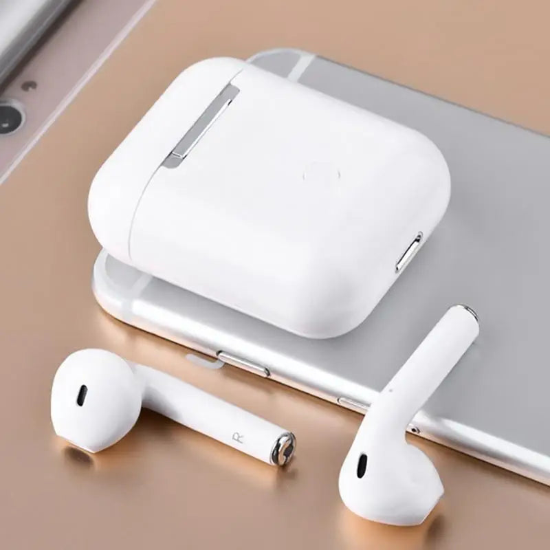 i12 TWS Wireless Bluetooth Earbuds with Charging Case | Touch Control | Stereo Sound | Built-in Mic