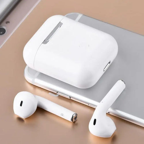 i12 TWS Wireless Bluetooth Earbuds with Charging Case | Touch Control | Stereo Sound | Built-in Mic