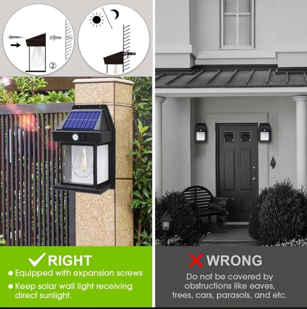 Solar Motion Sensor Light for Balconies & Fences